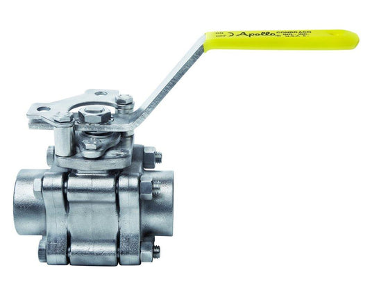 Apollo Valves 86B-200 Series 1 in. CF8M Stainless Steel Full Port Socket Weld 600# Ball Valve