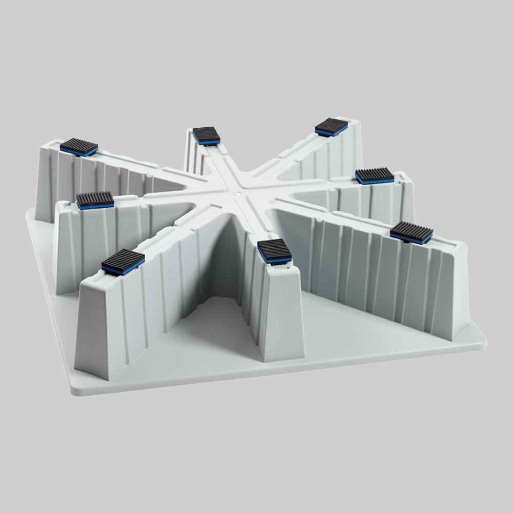 DiversiTech® The Heat Pump Pad™ 36 in. x 36 in. x 8 in. Plastic Heat Pump Pad - Grey