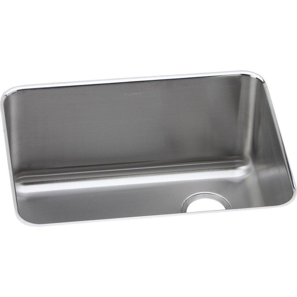 Elkay Lustertone® 25-1/2 in. Undermount Stainless Steel Single Bowl Kitchen Sink in Lustrous Satin