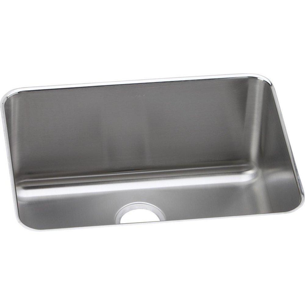 Elkay Lustertone® 25-1/2 in. Undermount Stainless Steel Single Bowl Kitchen Sink in Lustrous Satin