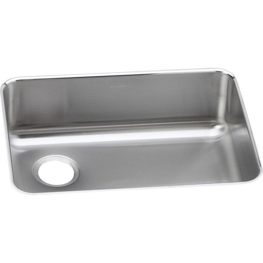 Elkay Lustertone® 25-1/2 in. Undermount Stainless Steel Single Bowl Kitchen Sink in Lustrous Satin