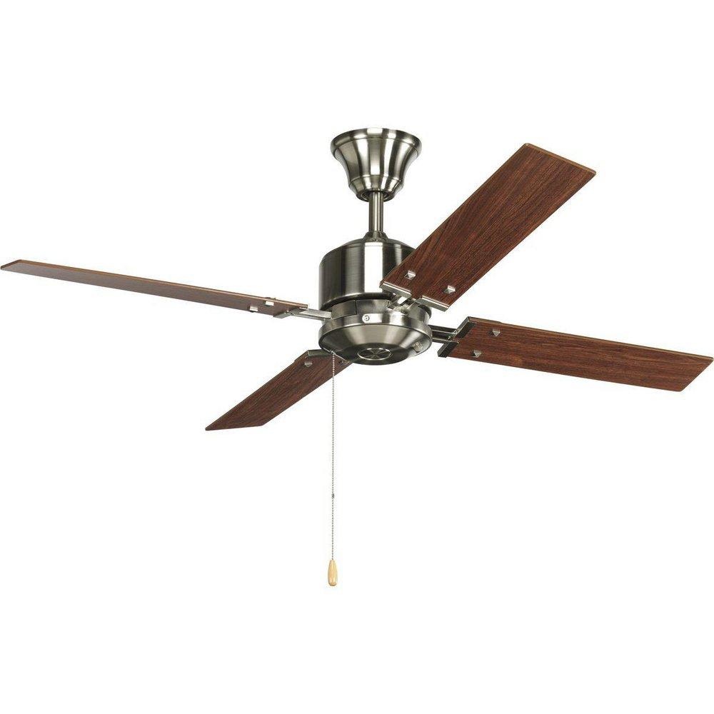 Progress Lighting North Park 52 in. 4-Blade Indoor Clifton Heights Ceiling Fan in Brushed Nickel
