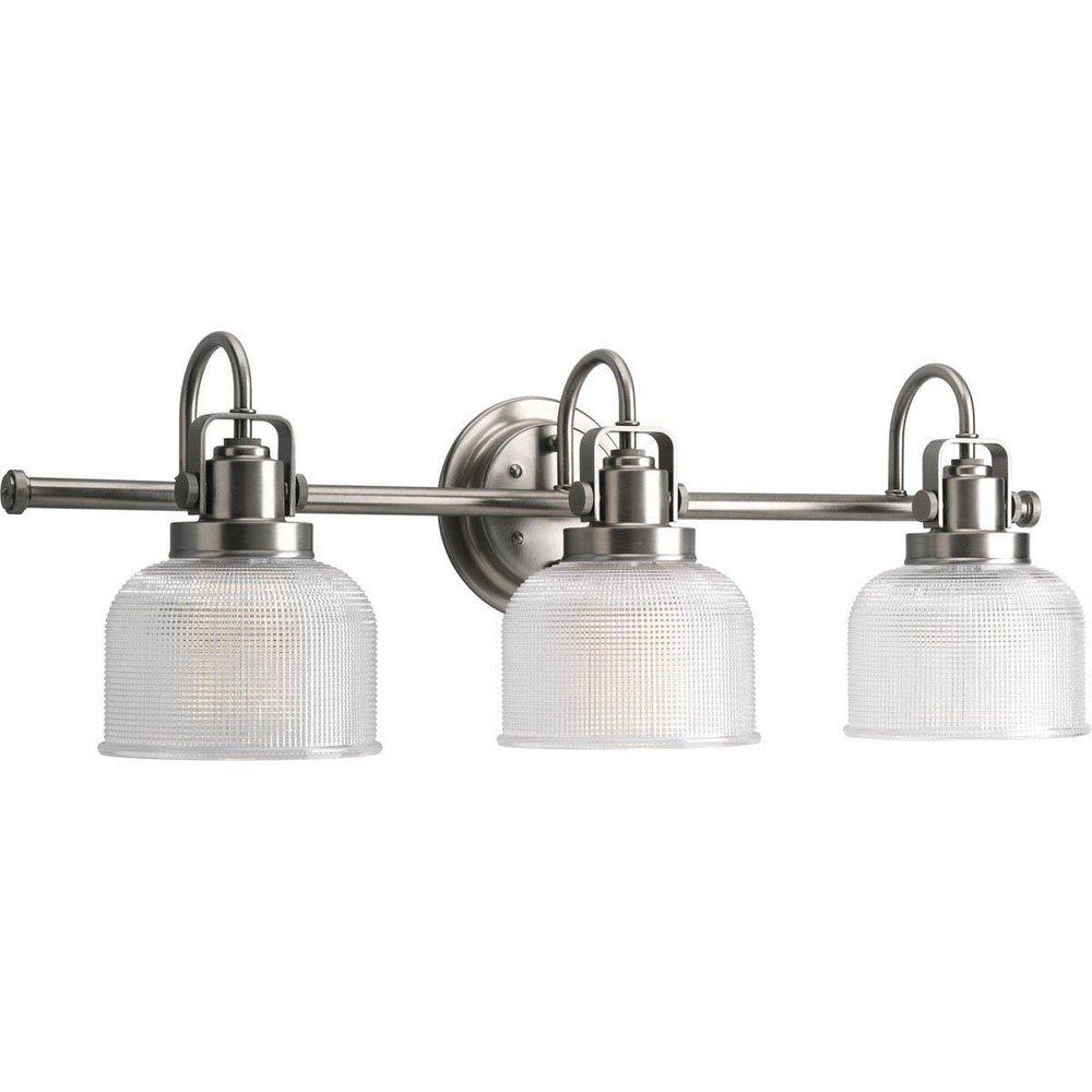 Progress Lighting Archie 100W 3-Light Vanity Light Fixture in Antique Nickel