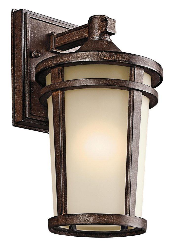 Kichler Lighting Atwood 6 in. 100W 1-Light Medium Lantern in Brown Stone