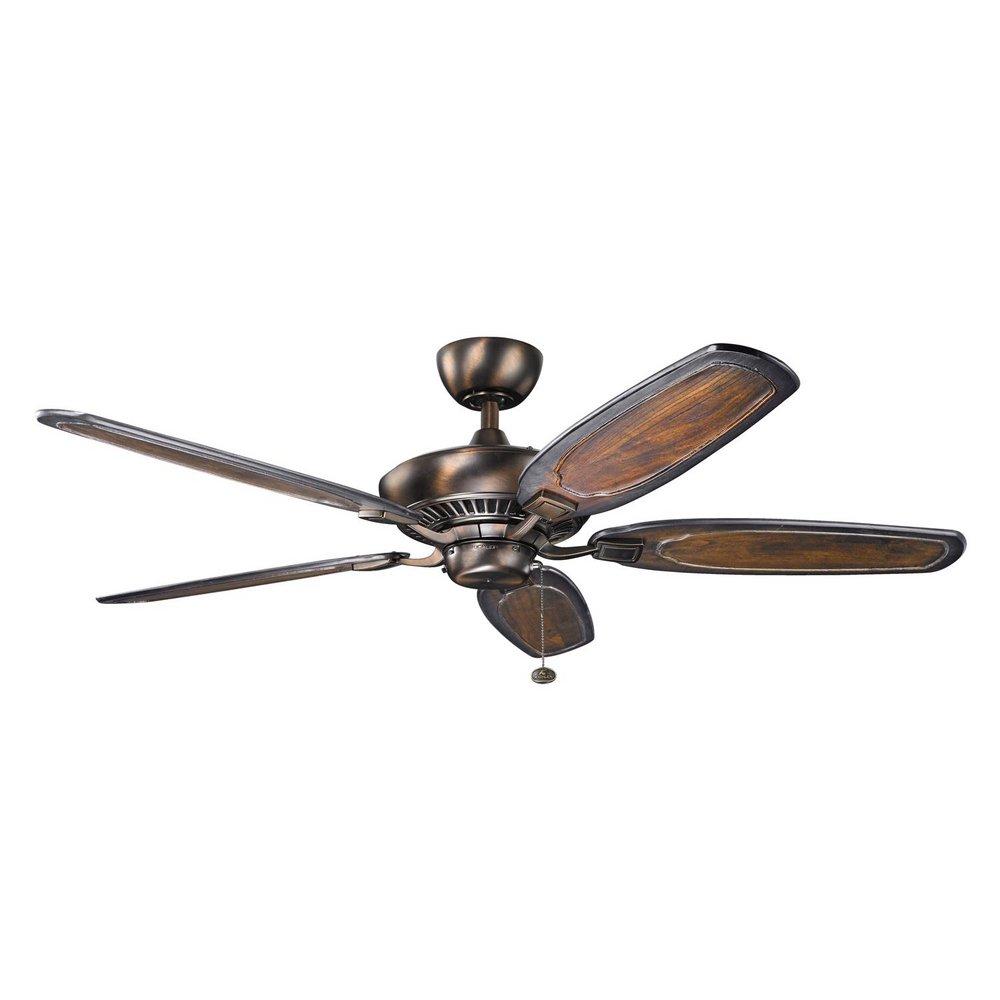 Kichler Lighting Canfield 52 x 17-1/2 in. 5-Blade Ceiling Fan in Oil Brushed Bronze