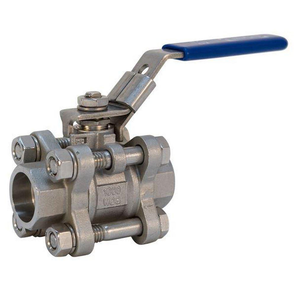 NIBCO T-595-S6-R-66-LL 1/2 in. CF8M Stainless Steel Full Port NPT 1000# Ball Valve