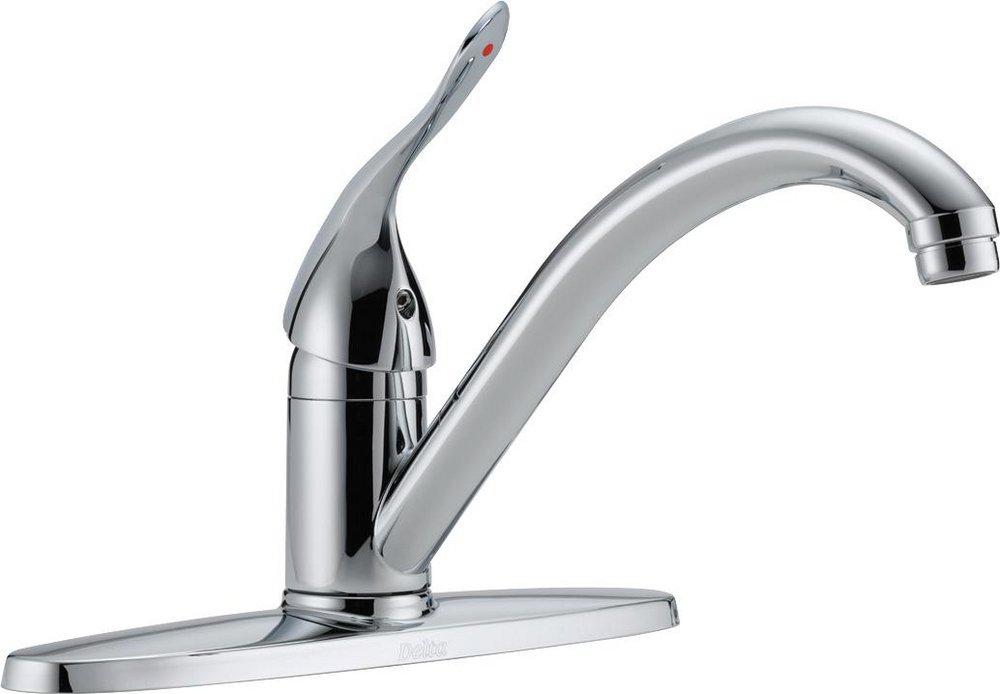 Delta Faucet HDF Commercial® Single Handle Kitchen Faucet in Chrome