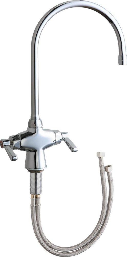 Two Handle Kitchen Faucet in Polished Chrome