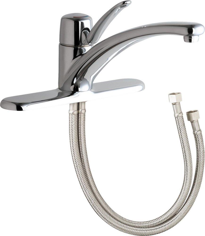 Single Handle Kitchen Faucet in Polished Chrome