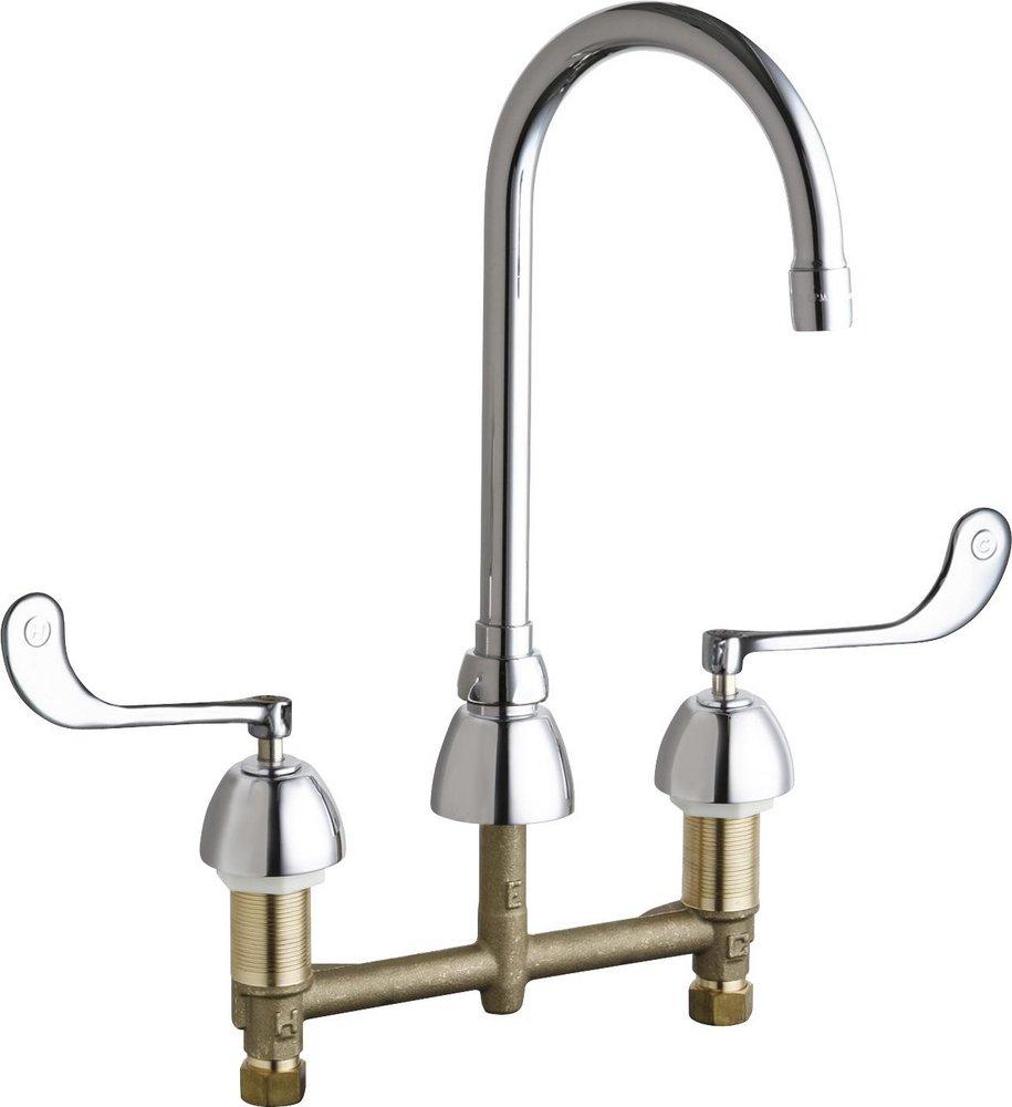 Two Handle Kitchen Faucet in Polished Chrome