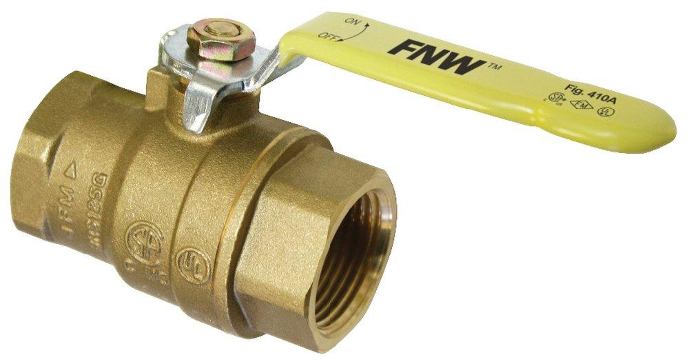 FNW® Figure 410A 1/4 in. Brass Full Port FPT 600# Ball Valve