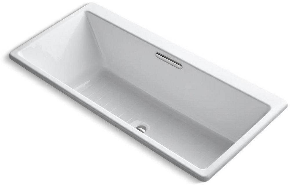 KOHLER Reve® 67 x 36 in. Soaker Drop-In Bathtub with Center Drain in White