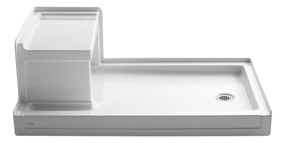 KOHLER Tresham® 60 in. x 36 in. Shower Base with Right Drain in White