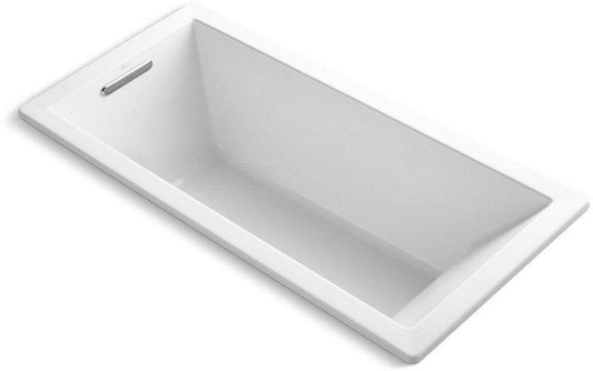 KOHLER Underscore® 66 x 32 in. Soaker Drop-In Bathtub with End Drain in White