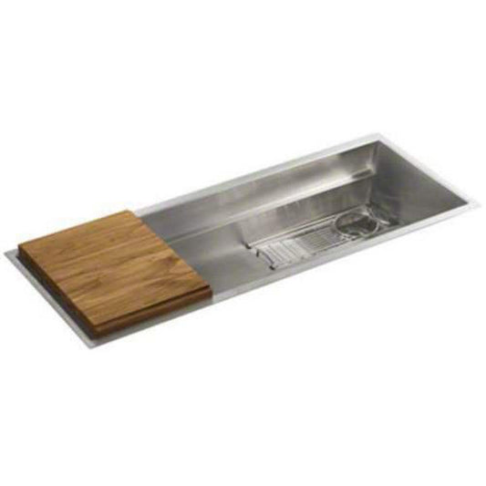 Kallista Multiere 45 in. Drop-in Stainless Steel Single Bowl Kitchen Sink