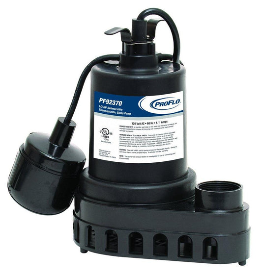 1/3 HP 120V Thermoplastic Submersible Sump Pump