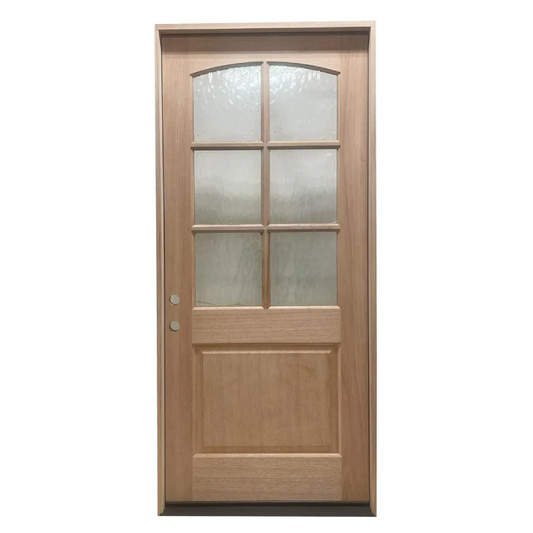 3/6x8/0 Exterior Mahogany Door | 6 Lite
