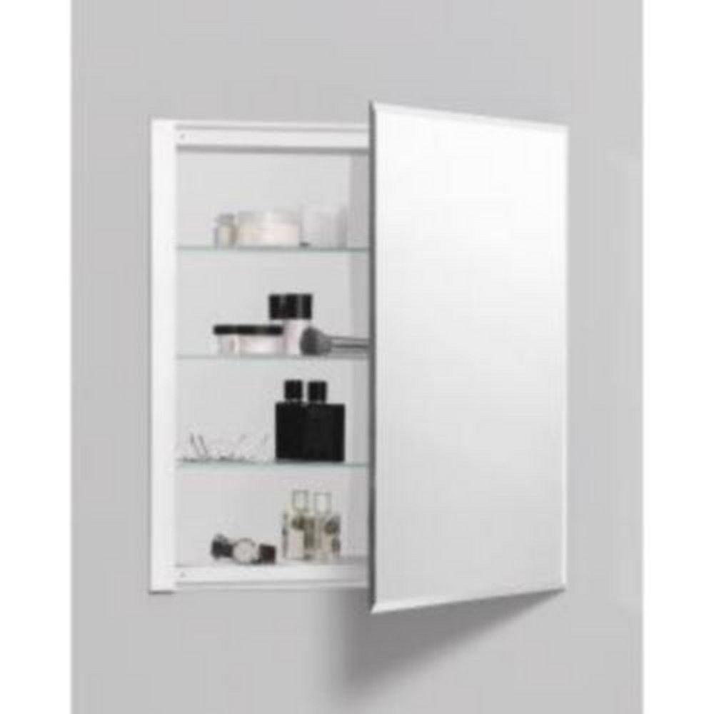 Robern R3™ 26-1/8 in. Surface Mount and Recessed Mount Medicine Cabinet in Satin Anodized Aluminum