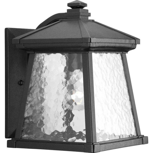 Progress Lighting Mac 12 in. 100W 1-Light Outdoor Wall Lantern in Black