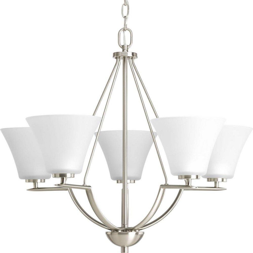 Progress Lighting Bravo 5 Light 100W Chandelier Brushed Nickel