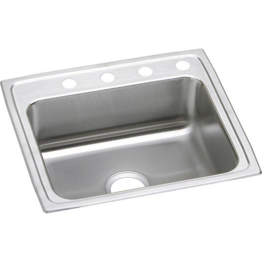 Elkay Lustertone® 25 in. Drop-in Stainless Steel Single Bowl Kitchen Sink in Lustrous Satin