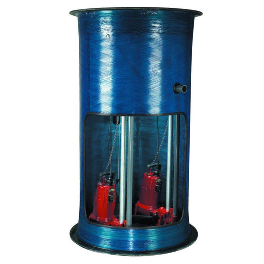 2 HP 36X84 Basin Duplex Grinder Pump Package