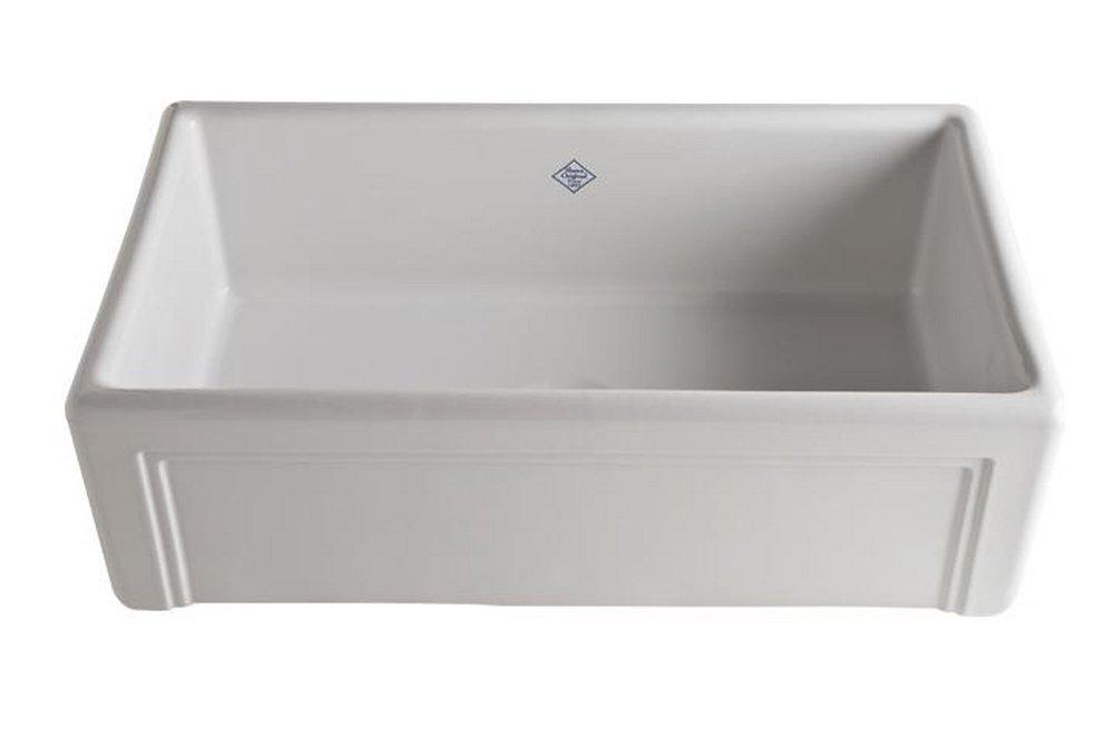 Shaws Original 30-7/16 in. Farmhouse Fireclay Single Bowl Kitchen Sink in White