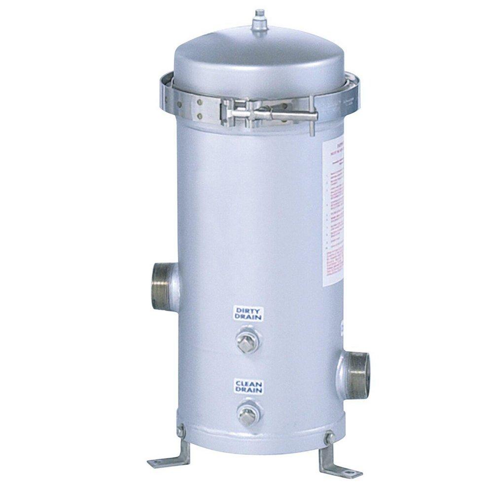 Watts PWHS Series 60 Gpm 20 in. Multi Cartridge 4 Round 304 Stainless Steel Filter Housing
