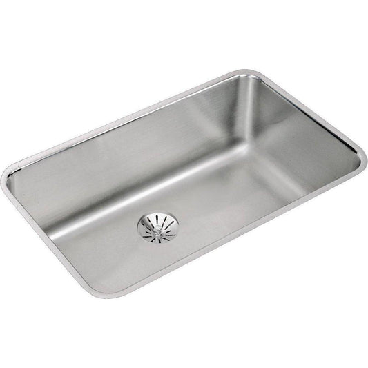 Elkay Lustertone® 30-1/2 in. Undermount Stainless Steel Single Bowl Kitchen Sink in Lustertone