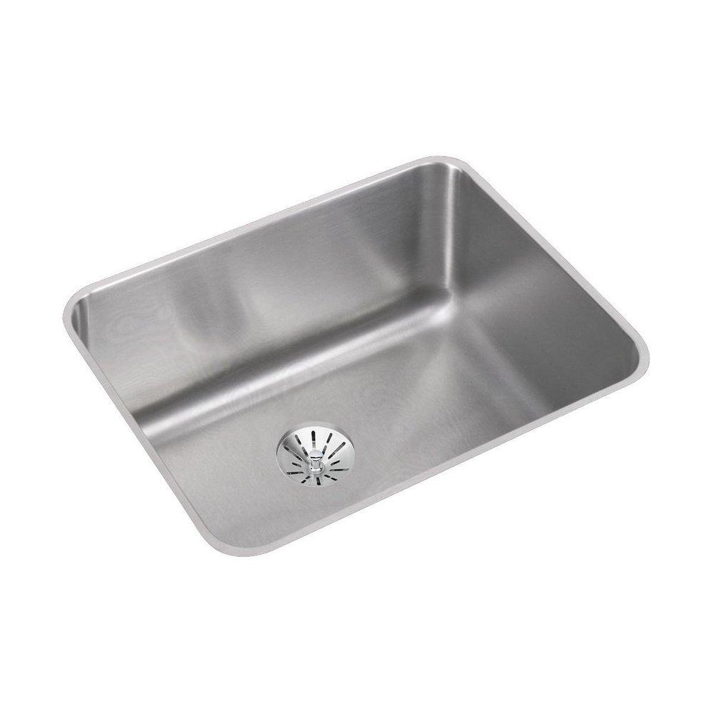 Elkay Lustertone® 23-1/2 in. Undermount Stainless Steel Single Bowl Kitchen Sink in Lustrous Satin