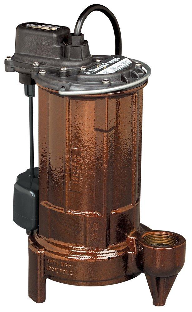 Liberty Pumps 290 Series 1-1/2 in. 3/4 hp Cast Iron Submersible Effluent Sump Pump with Vertical Magnetic Float and 10 ft. Cord