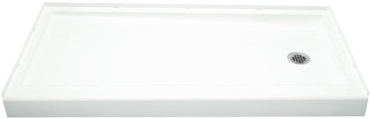 Sterling Ensemble™ 60 x 30 in. Shower Base with Right Drain in White