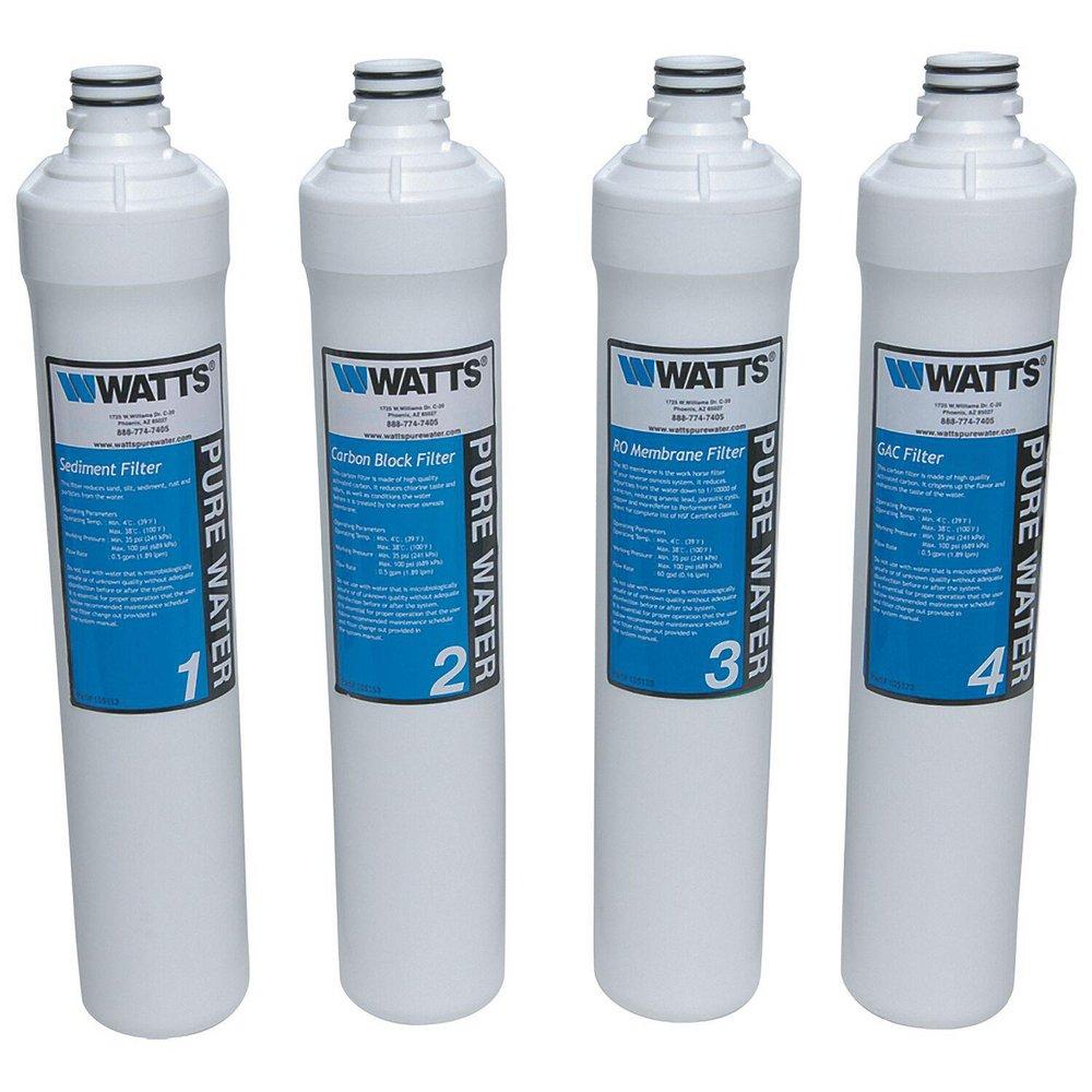 Watts Kwik-Change™ Filter Kit 4 Pack for Watts PWROKC4 Kwik-Change Reverse Osmosis System