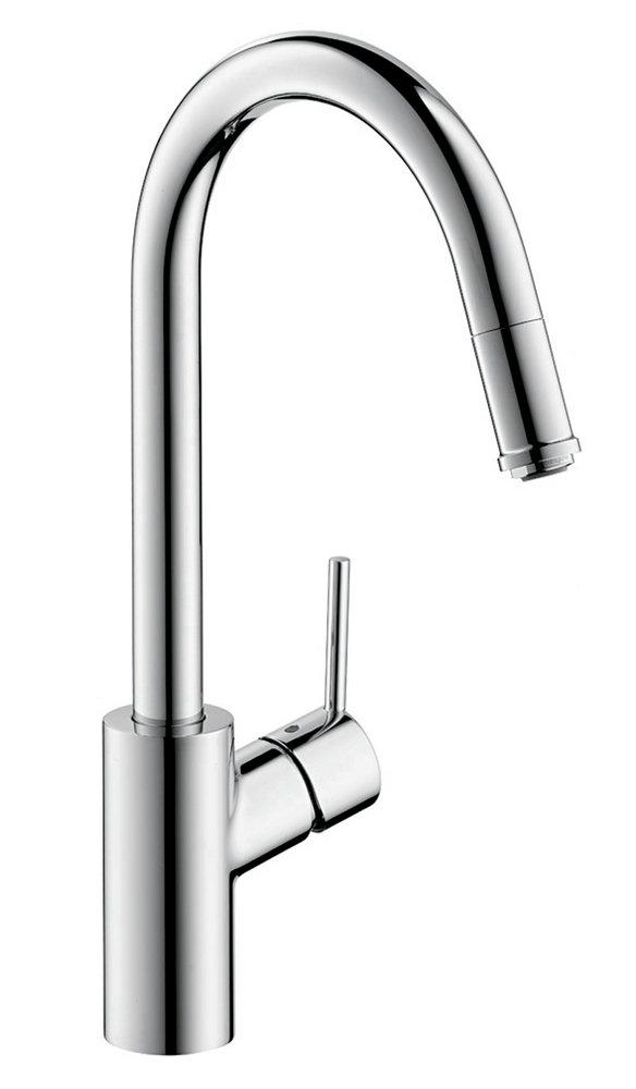 Hansgrohe Talis S2 Single Handle Pull Down Kitchen Faucet in Polished Chrome