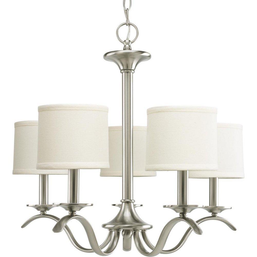 Progress Lighting Inspire 60 W 5-Light Candelabra Chandelier in Brushed Nickel