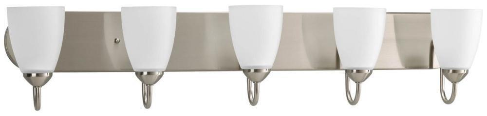 Progress Lighting Gather 100W 5-Light Medium Base Bracket in Brushed Nickel