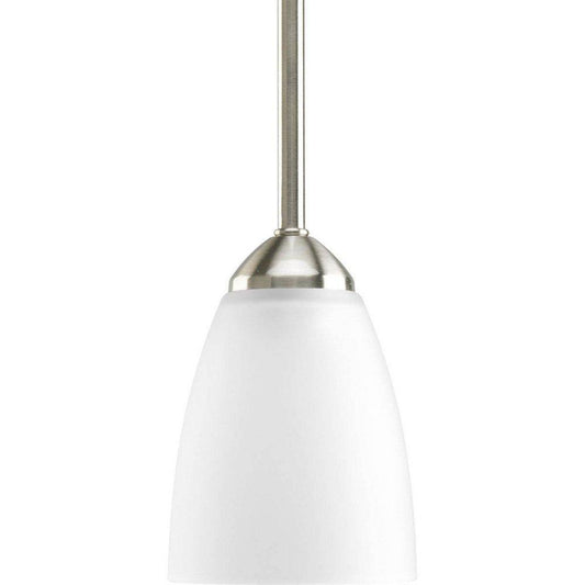 Progress Lighting Gather 100W 1-Light Medium E-26 Incandescent Pendant in Brushed Nickel