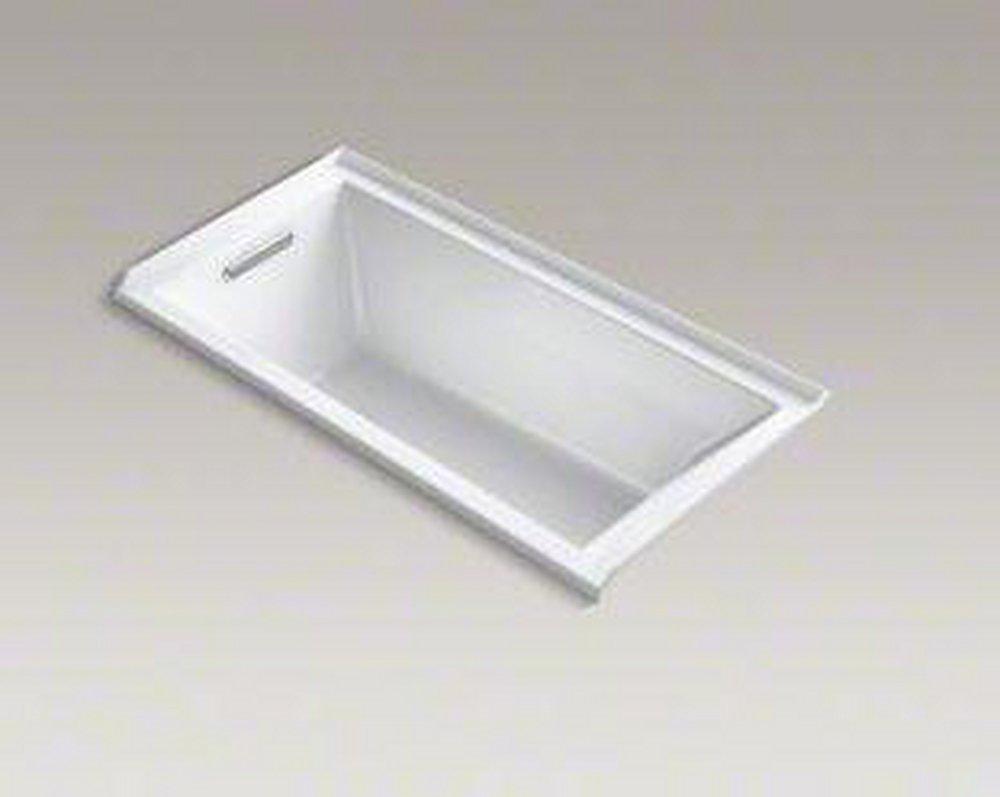 KOHLER Underscore® 60 in. x 30 in. Soaker Alcove Bathtub with Left Drain in White