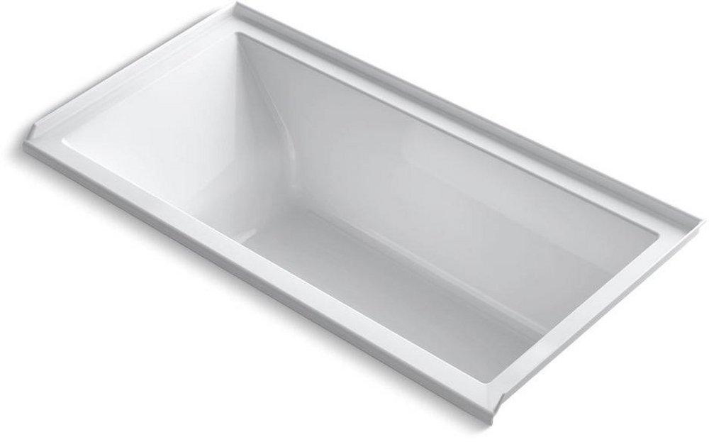 KOHLER Underscore® 60 in. x 30 in. Soaker Alcove Bathtub with Right Drain in White