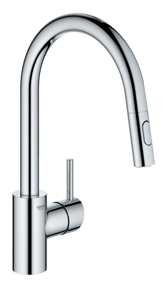 GROHE Concetto® Single Handle Pull Down Kitchen Faucet in StarLight Chrome