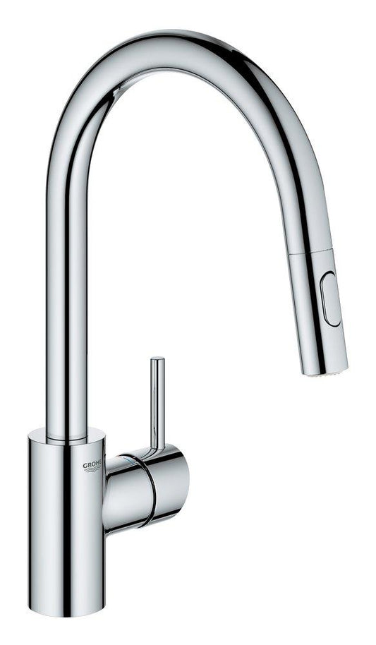 GROHE Concetto® Single Handle Pull Down Kitchen Faucet in StarLight Chrome