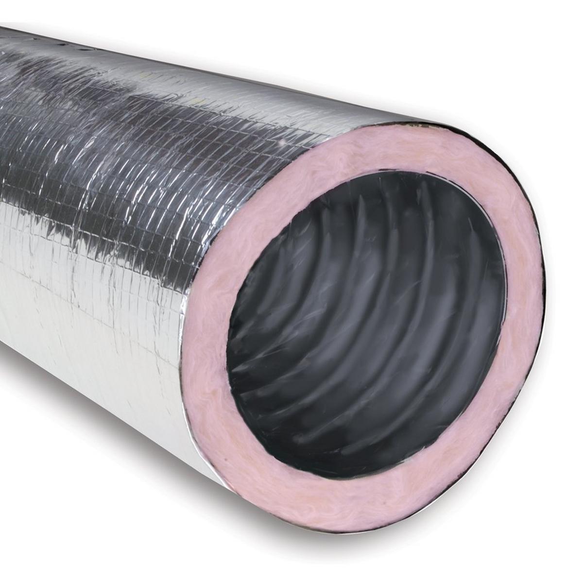 6 in. x 25 ft. Silver R4.2 Flexible Air Duct - Bagged