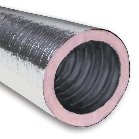6 in. x 25 ft. Silver R4.2 Flexible Air Duct - Bagged