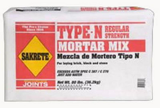 Thermal Material Distributors Sakrete® 40 lbs. Sakrete Mortar Mix Bag