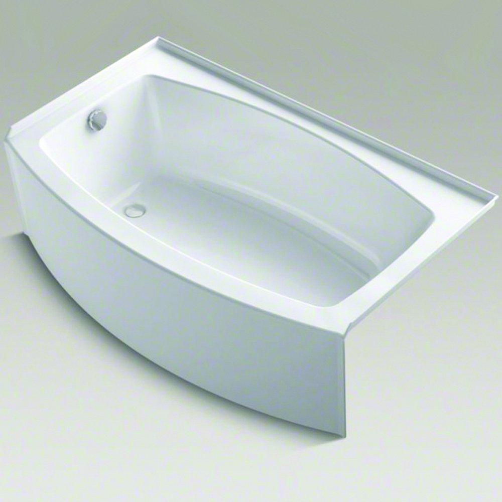KOHLER Expanse® 60 in. x 36 in. Soaker Alcove Bathtub with Right Drain in White