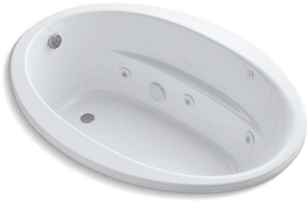 KOHLER Sunward® 60 x 42 in. Whirlpool Drop-In Bathtub with Reversible Drain in White