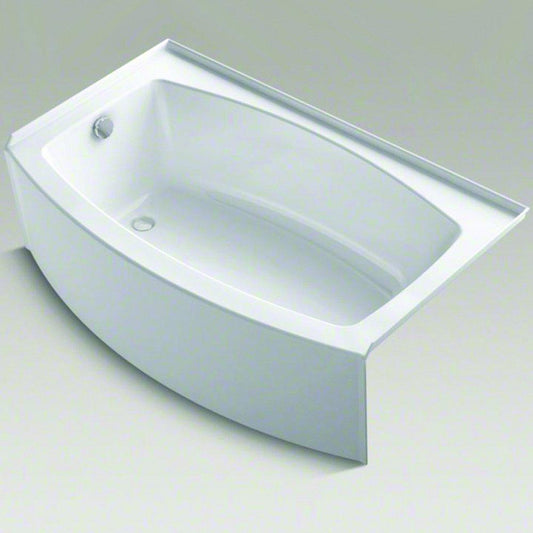 KOHLER Expanse® 60 in. x 36 in. Soaker Alcove Bathtub with Left Drain in White