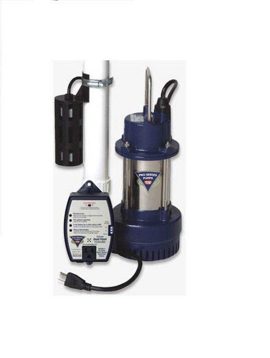 1/3 HP 115V Cast Iron Stainless Steel Submersible Sump Pump