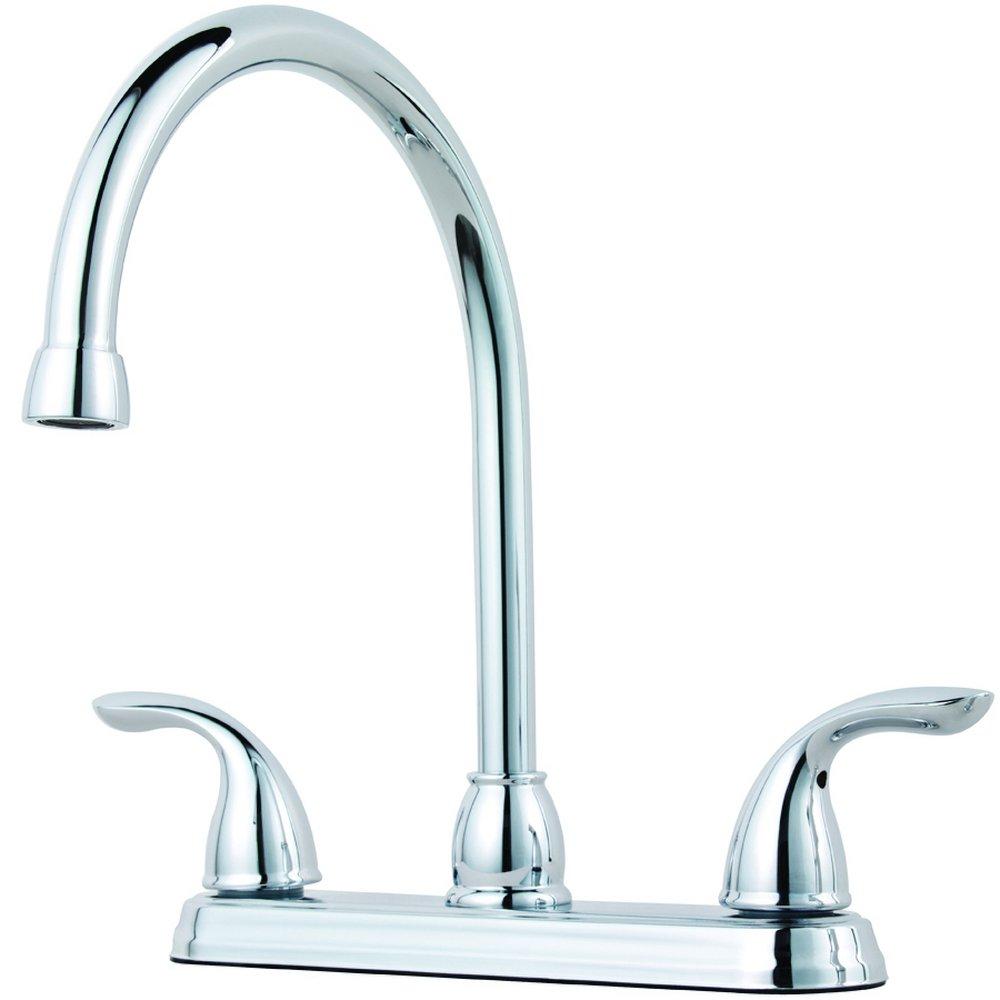 Pfister Pfirst Series™ Two Handle Kitchen Faucet in Polished Chrome