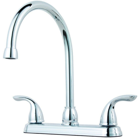 Pfister Pfirst Series™ Two Handle Kitchen Faucet in Polished Chrome